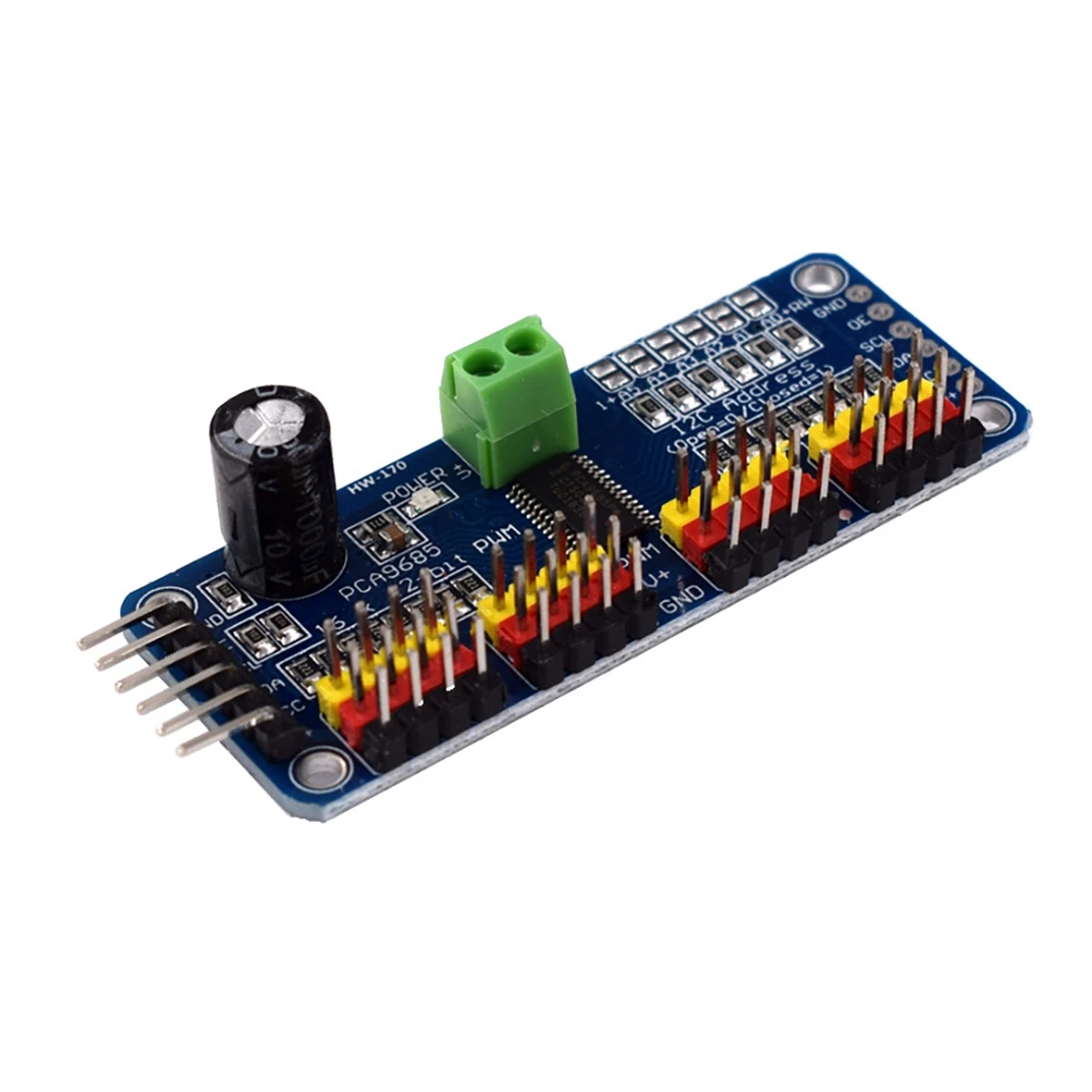 (170)16Ch PWM/Servo/Servo ไดรเวอร์บอร์ดควบคุม PCA9685 IIC