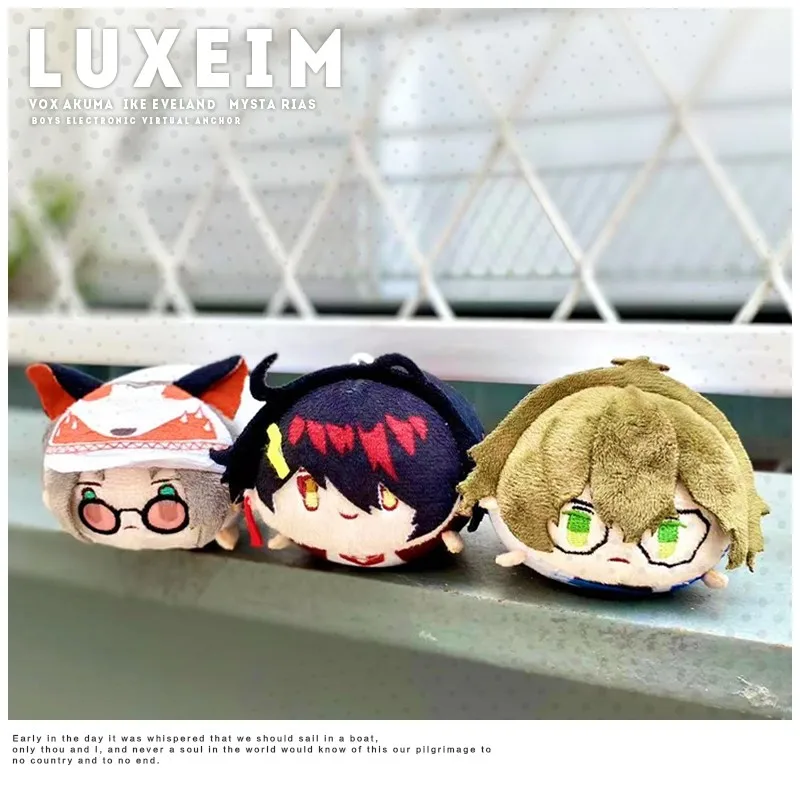 Game Anime Luxiem Vox akuma Ike Eveland Mysta Rias Cosplay Cute Papa Dango Pendant Keychain Gift