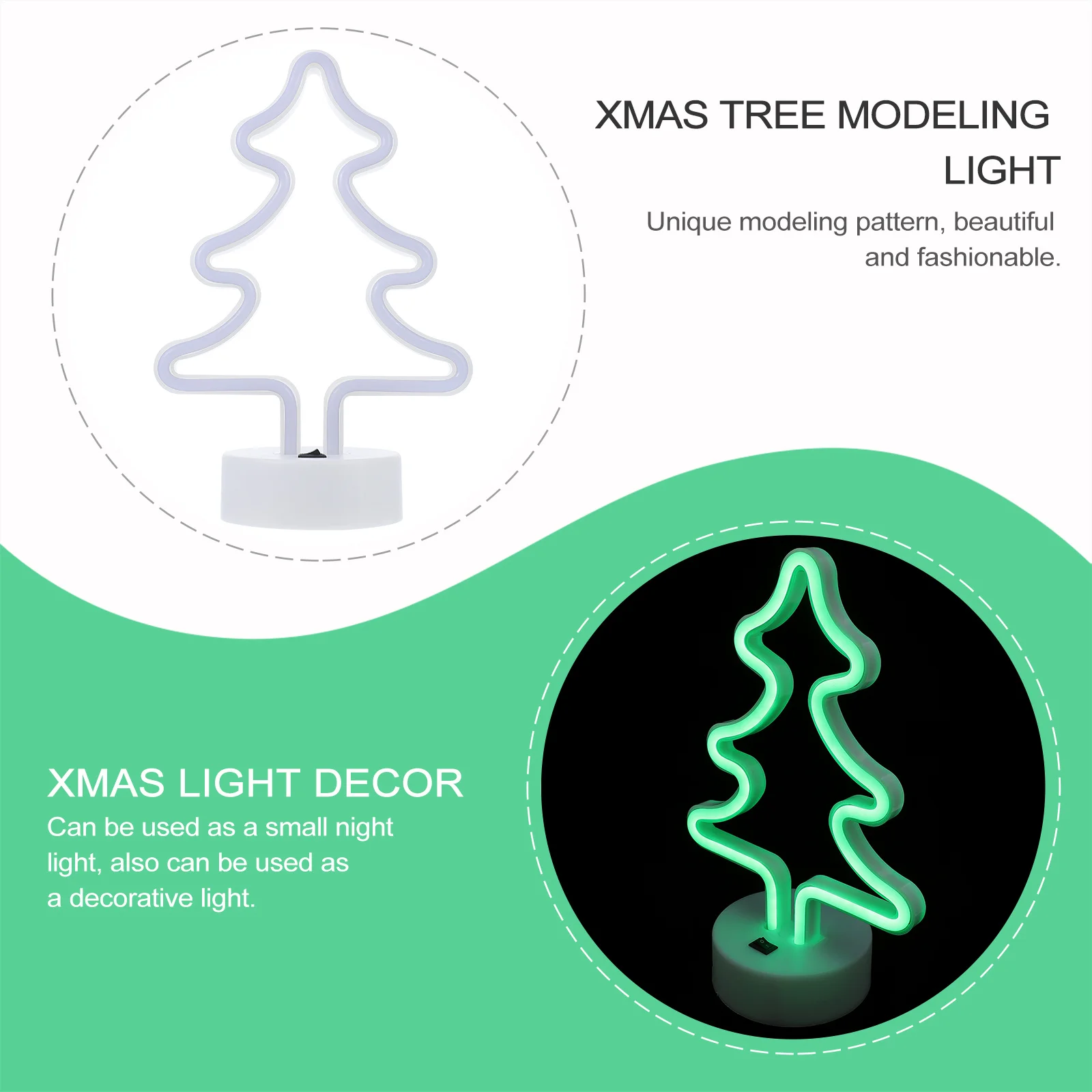 1 قطعة شجرة عيد الميلاد الديكور ضوء الإبداعية داخلي LED عيد الميلاد ليلة مصباح جو دافئ ديكور المنزل حفلة مصباح ليد