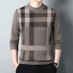 2024 Brand New Men's Sweater Round Neck Men Sweaters Knit Pullovers for Male Youth Slim Knitwear Man Sweater 48 Colors