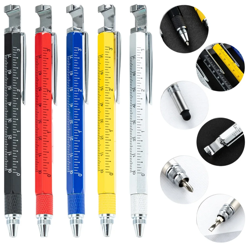 Capacitive Pen Gel Ink Roller Daily Writing Screwdriver Function Caliper Design Clear Engraved Graduations For Children