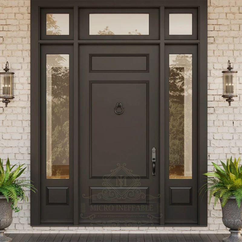 Factory Price Customized American Style Wood Front Entry Doors