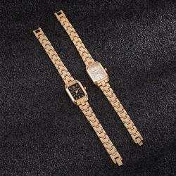 Top Brand Luxury Small Square Quartz Watch Women Simple Fashion Gold Ladies Watch Elegant Business Female Clock Gift reloj mujer