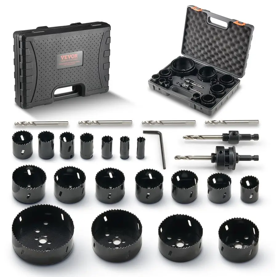 Hole Saw Kit, 18 Pc…