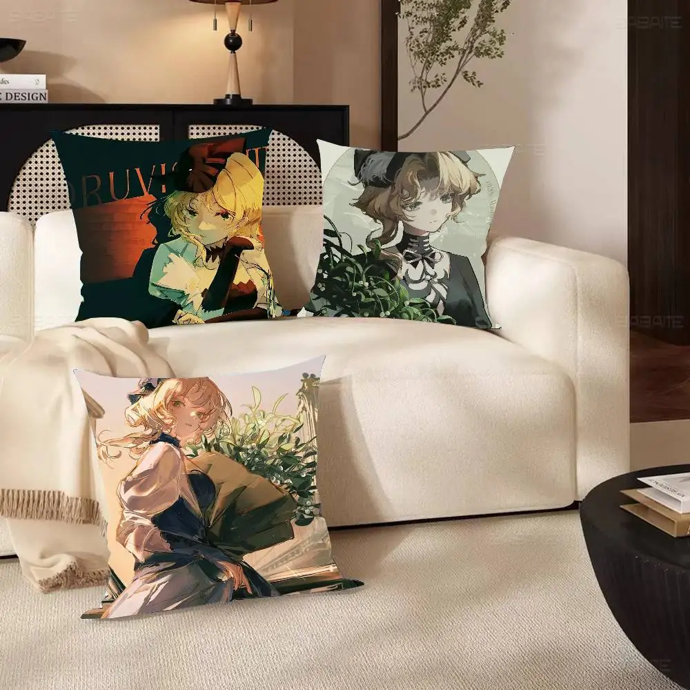 Druvis III R-Reverse 1999 Anime Pillow Case Fashion Square Pillowcase Bedroom Sofa Room Ins Decoration Leisure