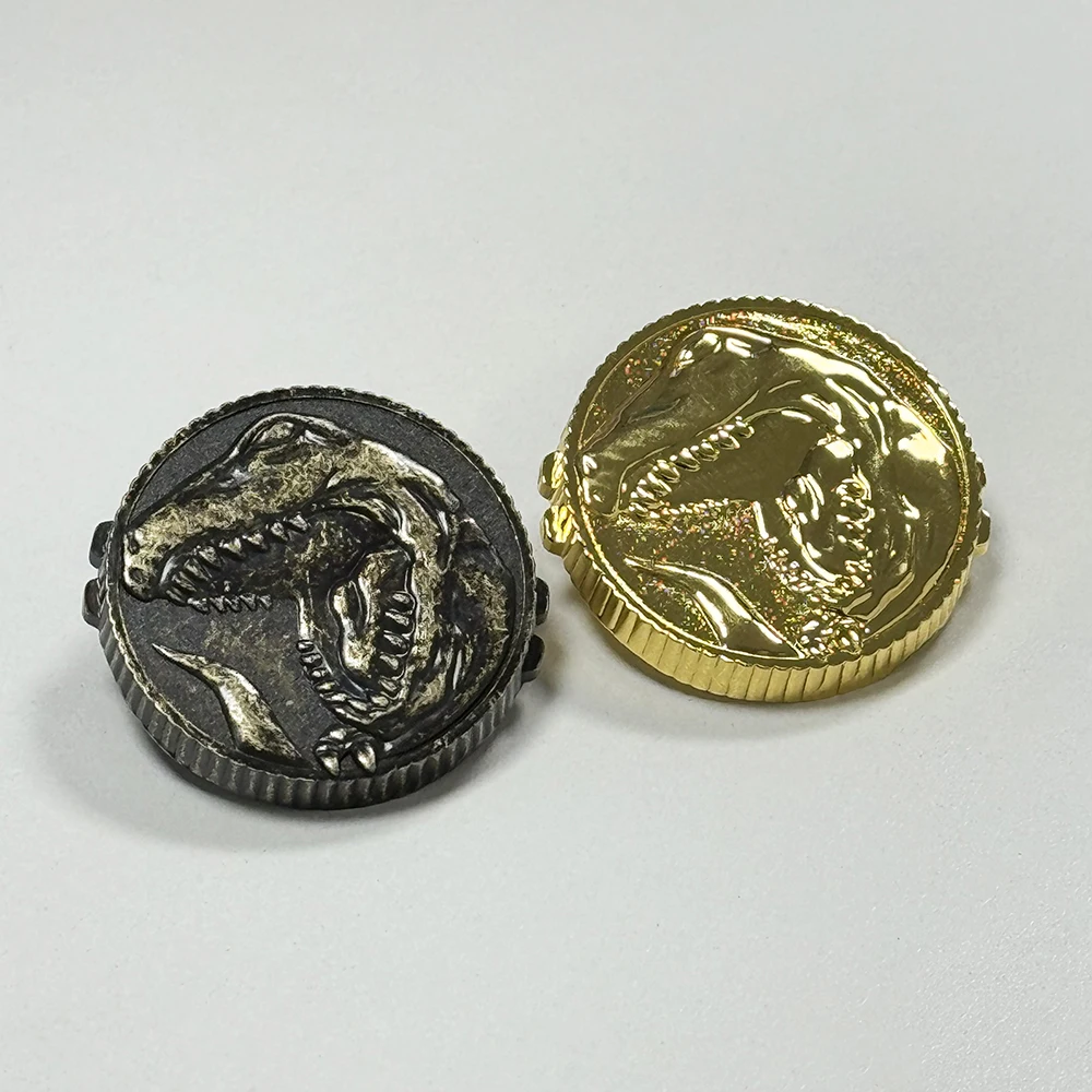 

Подходит только для игрушки Power Ranger Morpher 1991 1992, 93, T-REX Tyrannosaurus, винтажная монета Power Coin, золото/в состаренный косплей Ranger