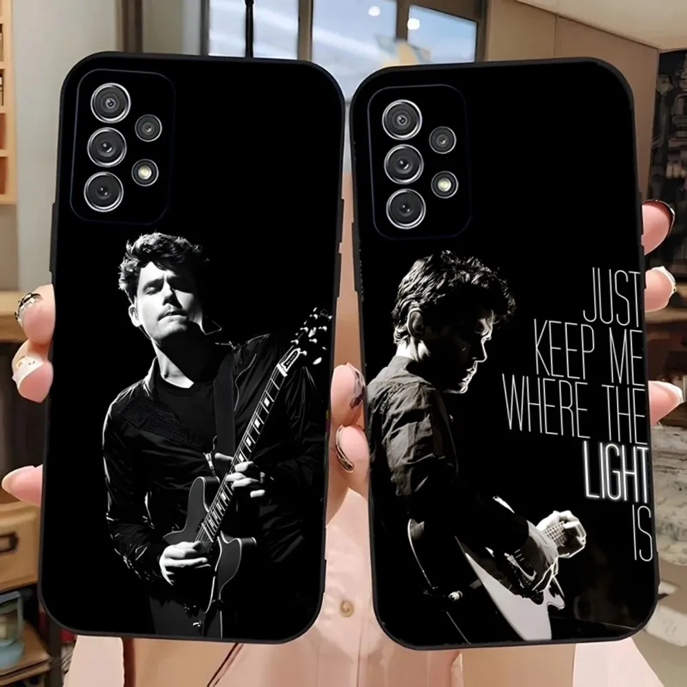 J-John Mayer Phone Case For Samsung Galaxy A13,A21s,A22,A31,A32,A52,A53,A71,A80,A91 Soft Black Phone Cover