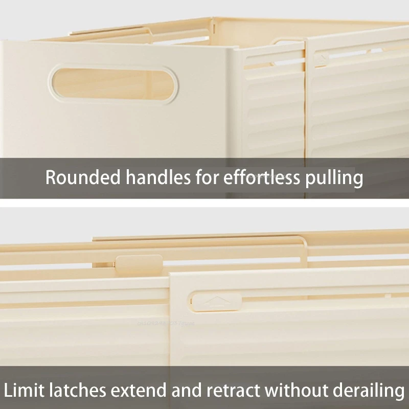 Picture 7: Expandable Plastic Storage Boxes Suitable for Drawer Shelf Wardrobe Office Socks Space-Saving Storage Basket Stackable