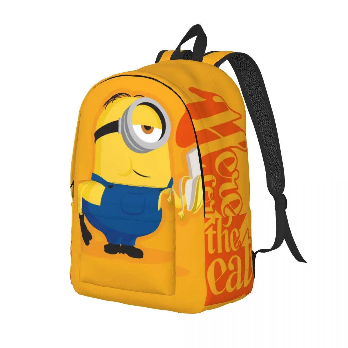 Minions Here For The Eats Backpack for Preschool Kindergarten School Student Book Bags Boy Girl Kids Daypack Outdoor