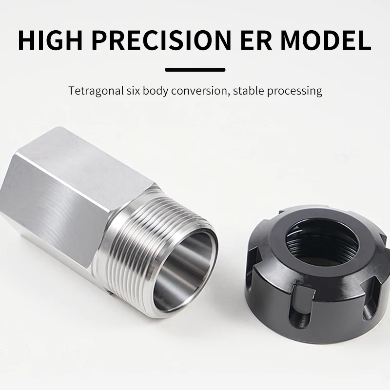 Square/Hexagon Collet Chuck Seat ER25 ER32 ER40 Hard Steel Spring For Engraving Cutting Machine Holder High Precision CNC Lathe