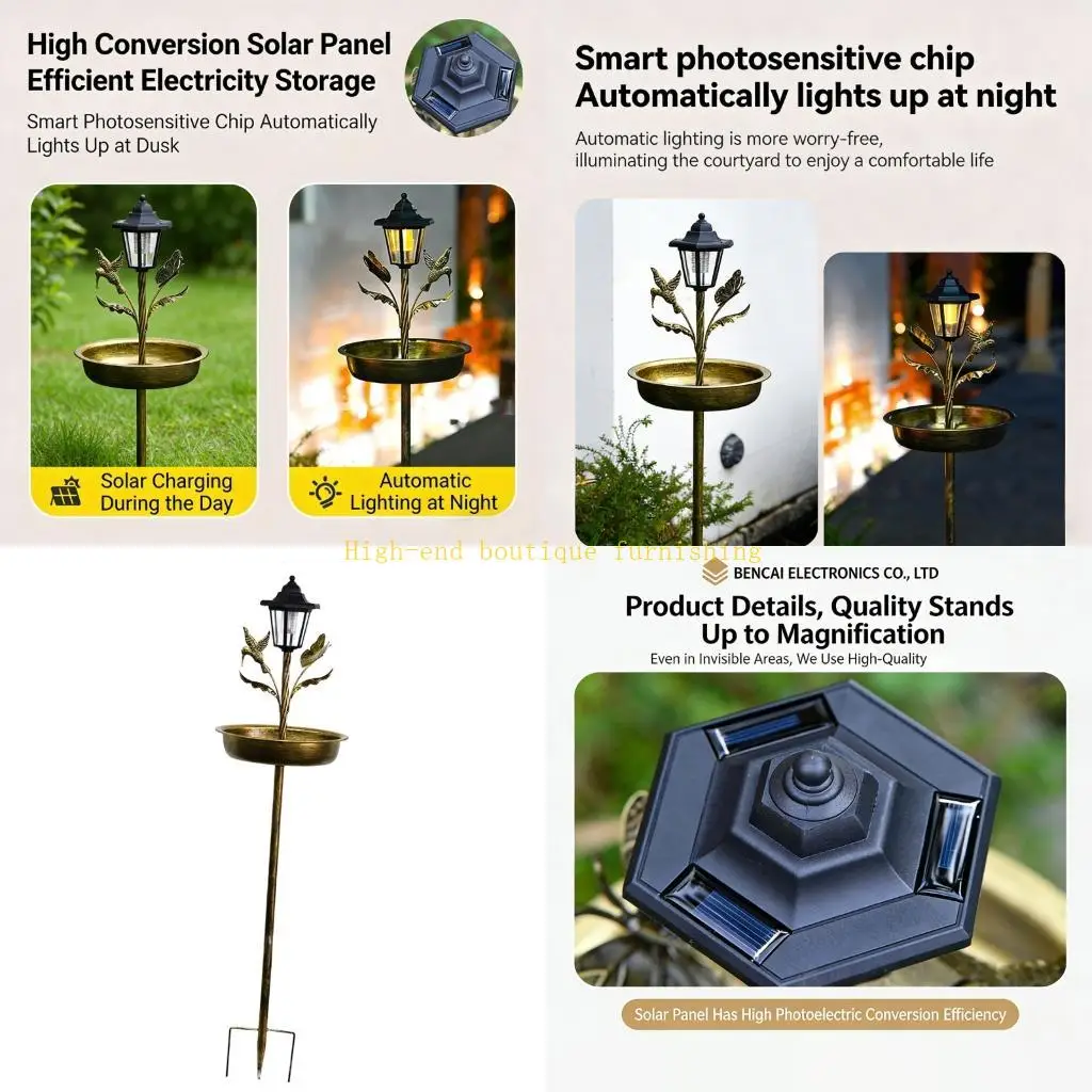 

L9NB Unique Sun Activated Wildlife Feeder With LED Lights For Open districts