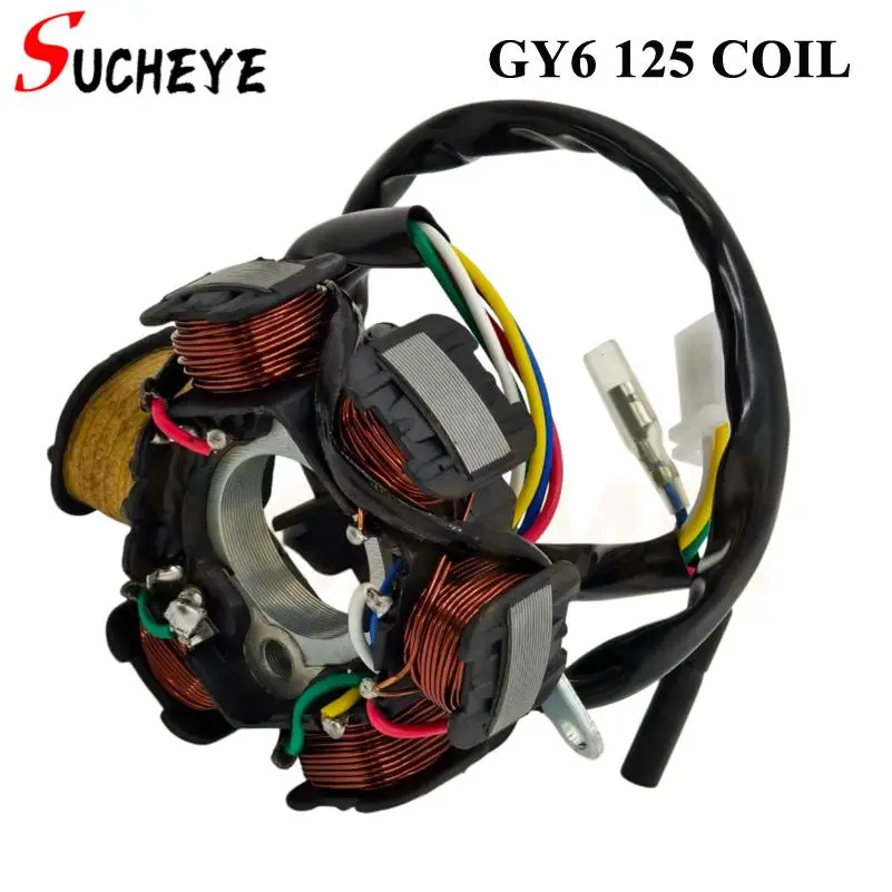 

Магнитная катушка статора зажигания мотоцикла для GY6 49cc 50cc 110cc 125cc 150cc 139QMB 147QMD 152QMI 157QMJ скутер мопед