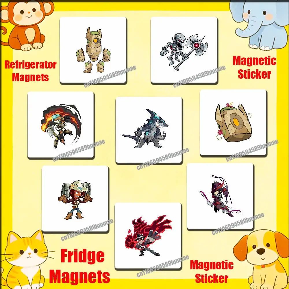 

For B-Brawlhalla Fridge Freezer Refrigerator Magnets Kitchen Metal Cabinet Magnetic Sticker Card