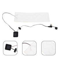 1Pcs USB Charging Electric Heating Pad Carbon Fiber Neckerchief Heater Scarf Winter Heating Mat Adjustable Temperature Soft