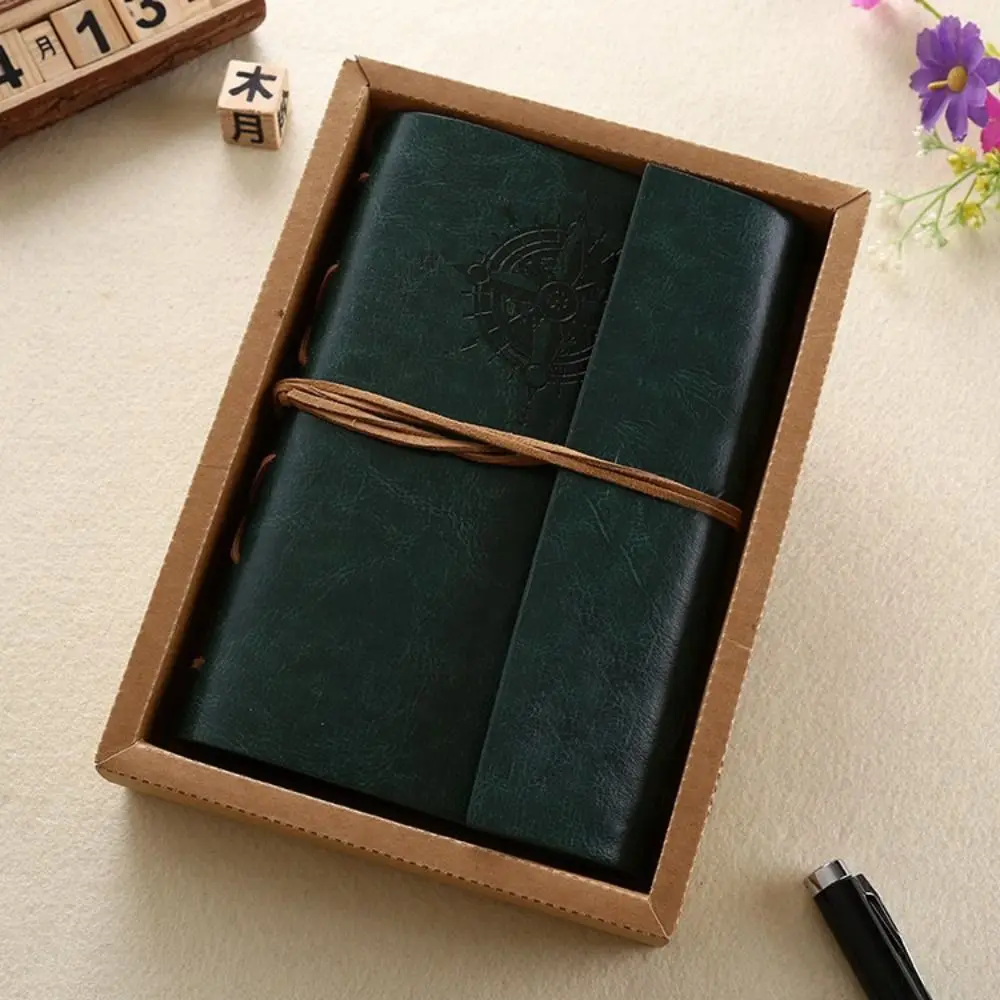 Sketchbook Laced A6 Notebook Imitation Leather Cover Nostalgic Laced Scrapbook Kraft Paper Retro Business Notepad Classroom