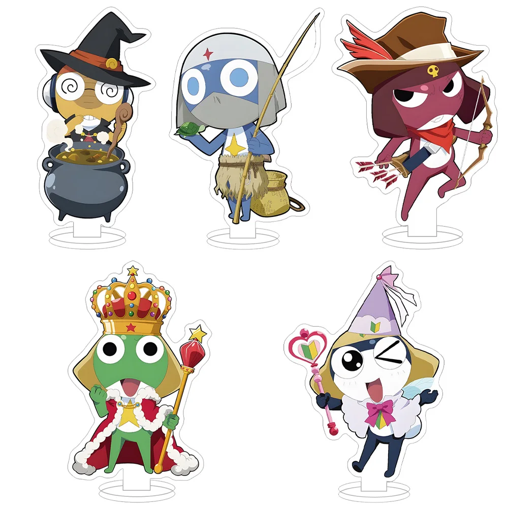 Nuevo Sargento. Rana Keroro cuento de hadas Ver Tamama Giroro Kululu Dororo Shin Keroro mini soporte acrílico adorno de escritorio regalo de vacaciones