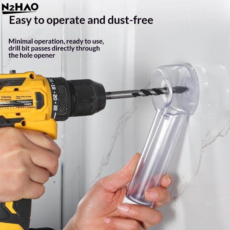 1/2Pcs Sealed Dust Containment System Power Drill Dust Cover With Integrated Drill Bit Storage Case For Clean & Safe Drilling