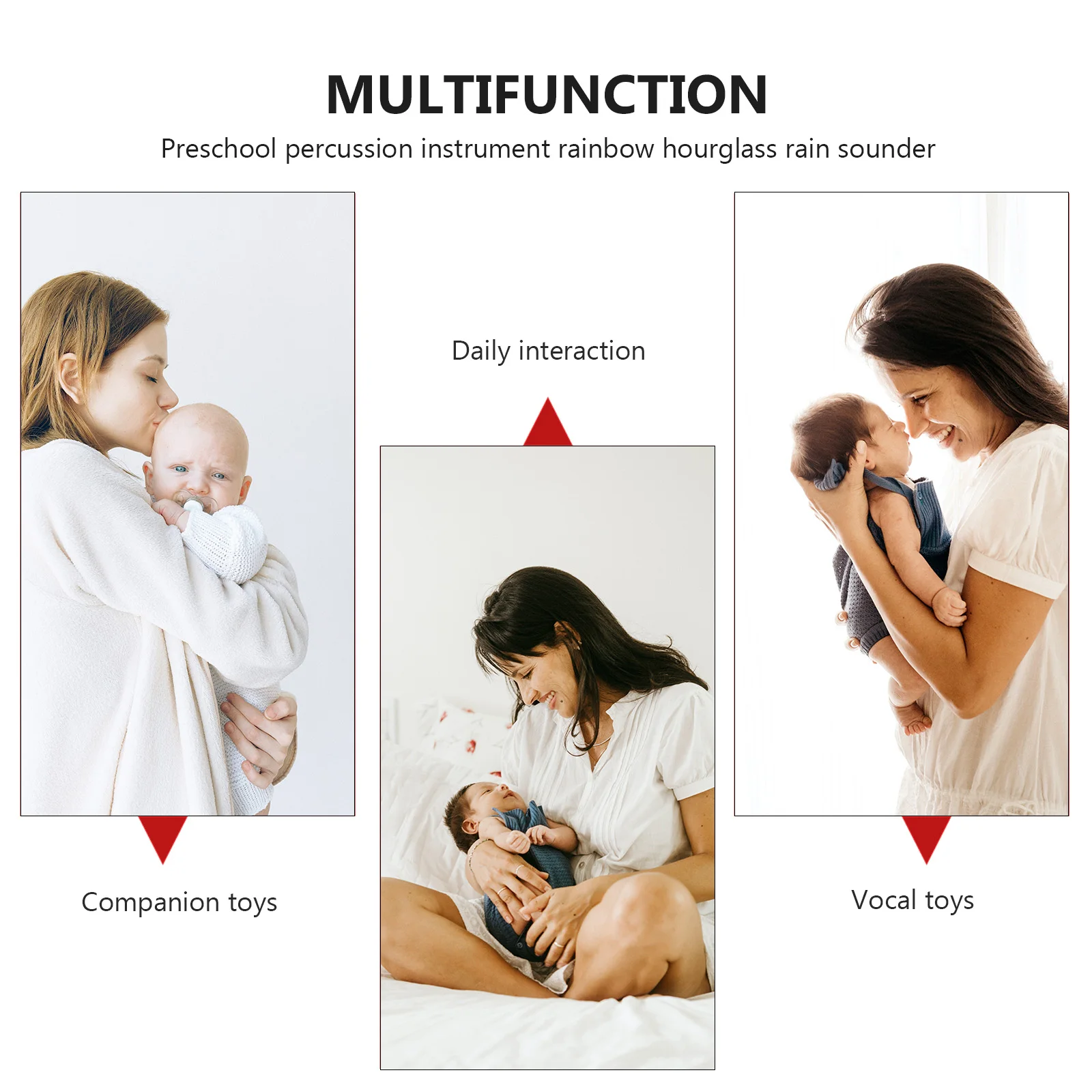 2 قطعة صانع المطر الطفل حشرجة الموت الرضع استيعاب المطر الصوت العصي تهز التعليمية الموسيقية أداة سمعية التنمية المبكرة #2