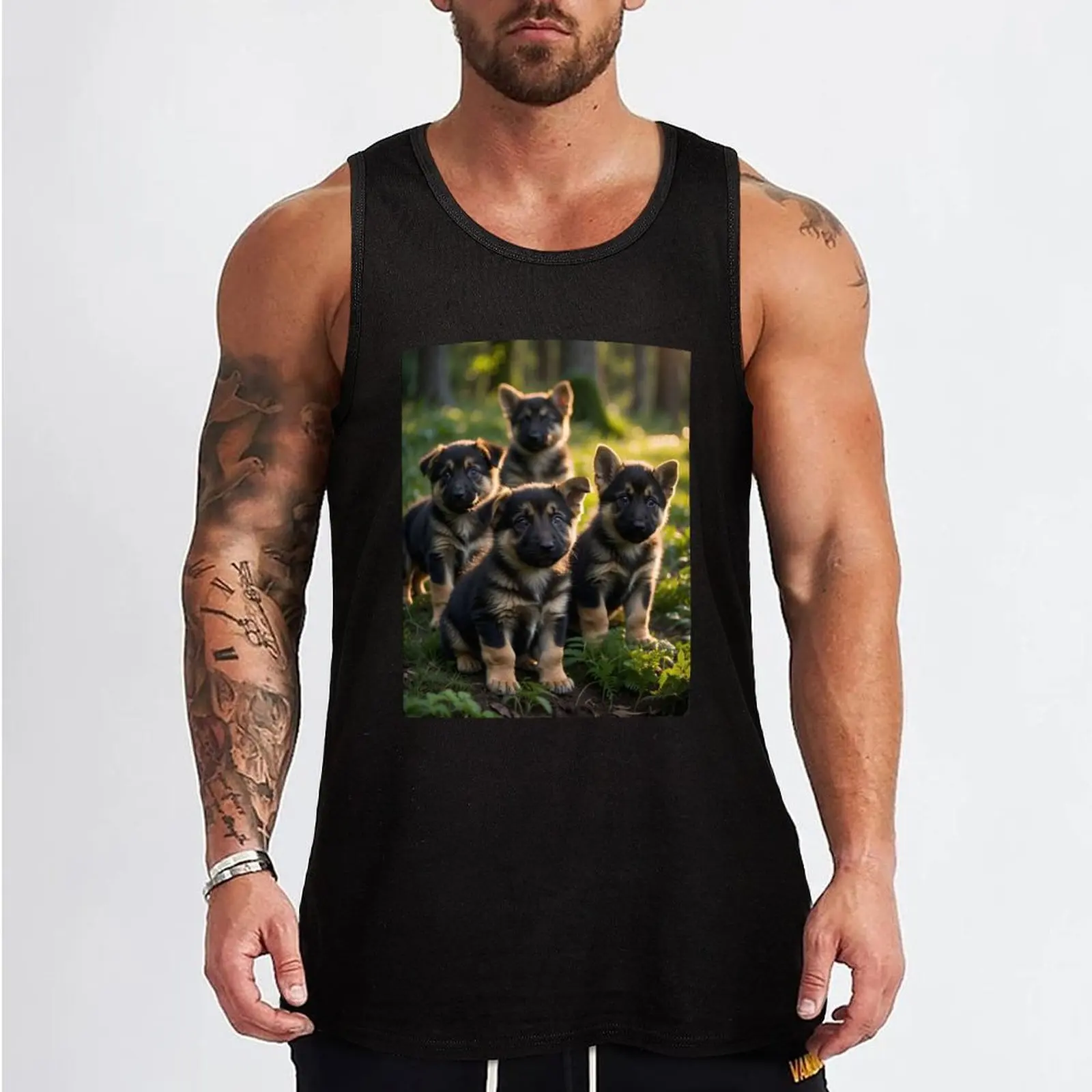 Puppy Design No.: 22 Tank Top Sports shirt man Men's t-shirts