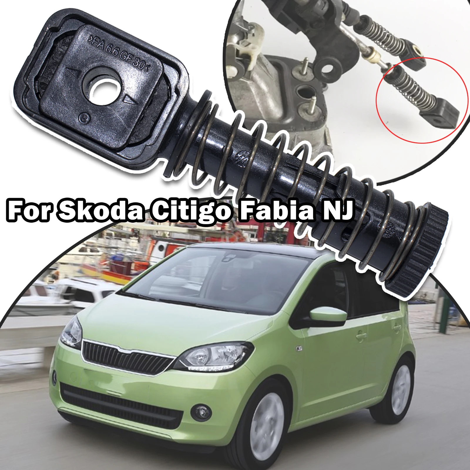 

Уловитель кабеля Bowden для Skoda Citigo Fabia NJ, ручной переключатель передач, рычаг переключения передач, кабельная связь, конец стержня 1K0711761B