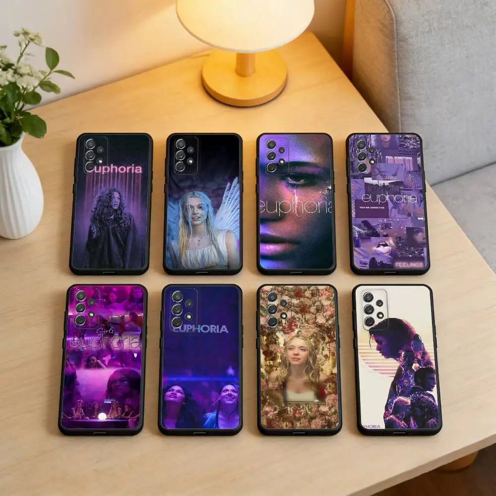 E-Euphoria Season 3 Phone Case For Samsung Galaxy A73,A72,A71,A70,A53,A52,A51,Soft Silicone Black Cover