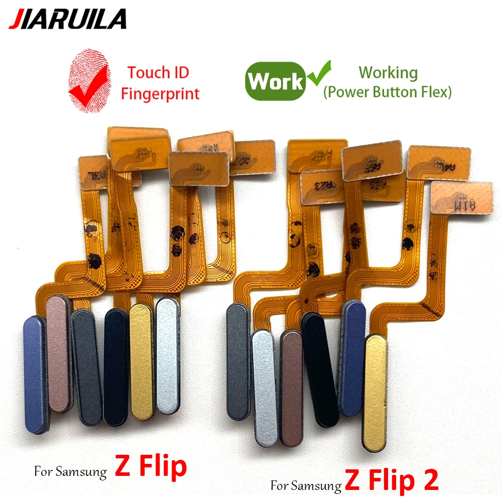 NEW Tested Home Button FingerPrint Touch ID Sensor Flex Cable Ribbon Replacement Parts For Samsung Z Flip  / Z Flip 2