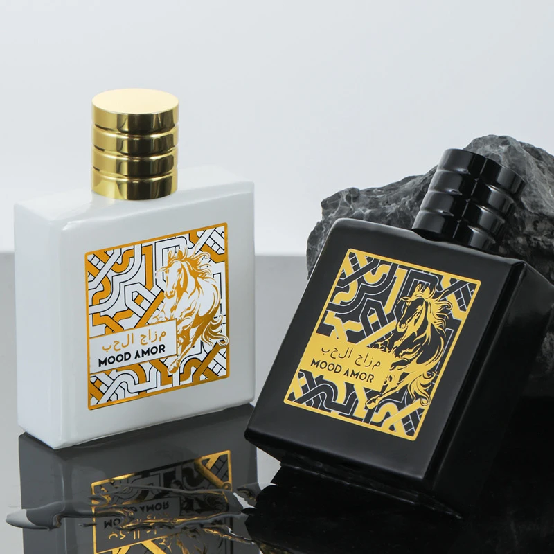 Perfume negro Mustang para hombres, Perfume de amor de humor árabe, fragancia en aerosol afrutada fresca duradera, fragancia de piña Litchi