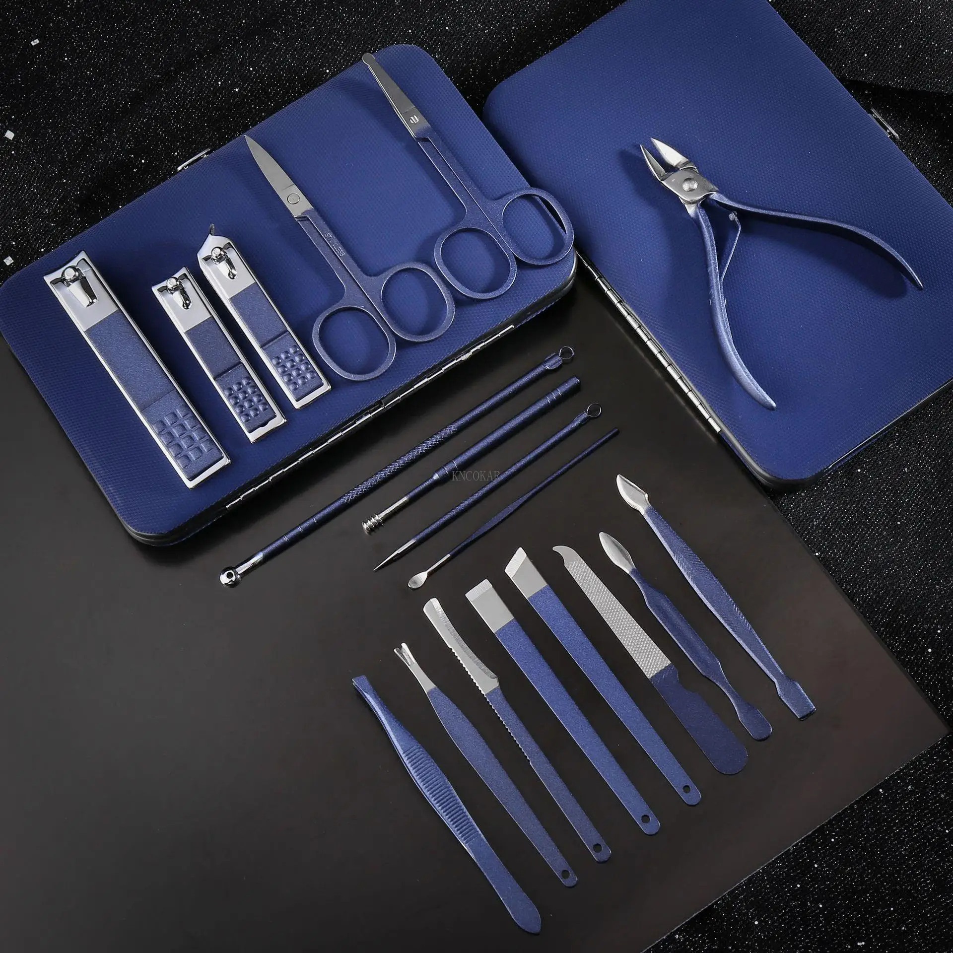 18Pcs Scissors Nail Clippers Set Nail Cutting Pliers Pedicure Knife Dead Skin Pliers Nail Groove Inflammation Nail Manicure Tool