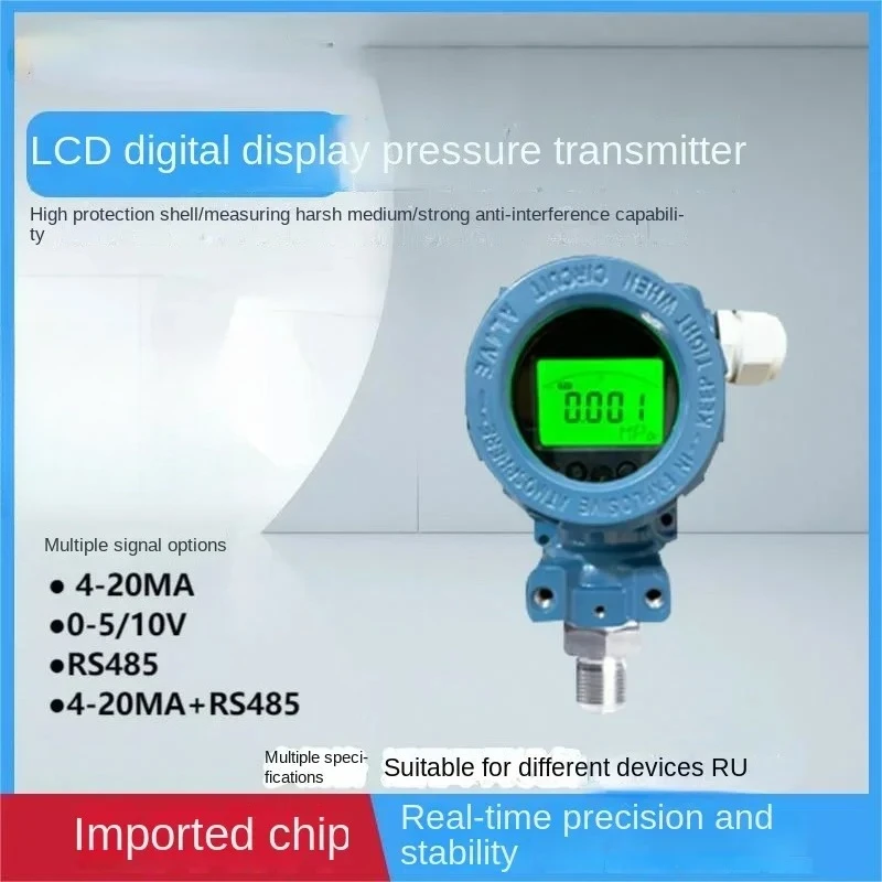 Pressure transmitter sensor communication 4-20MA output constant pressure supply water gas oil pressure inlet diffusion silicon
