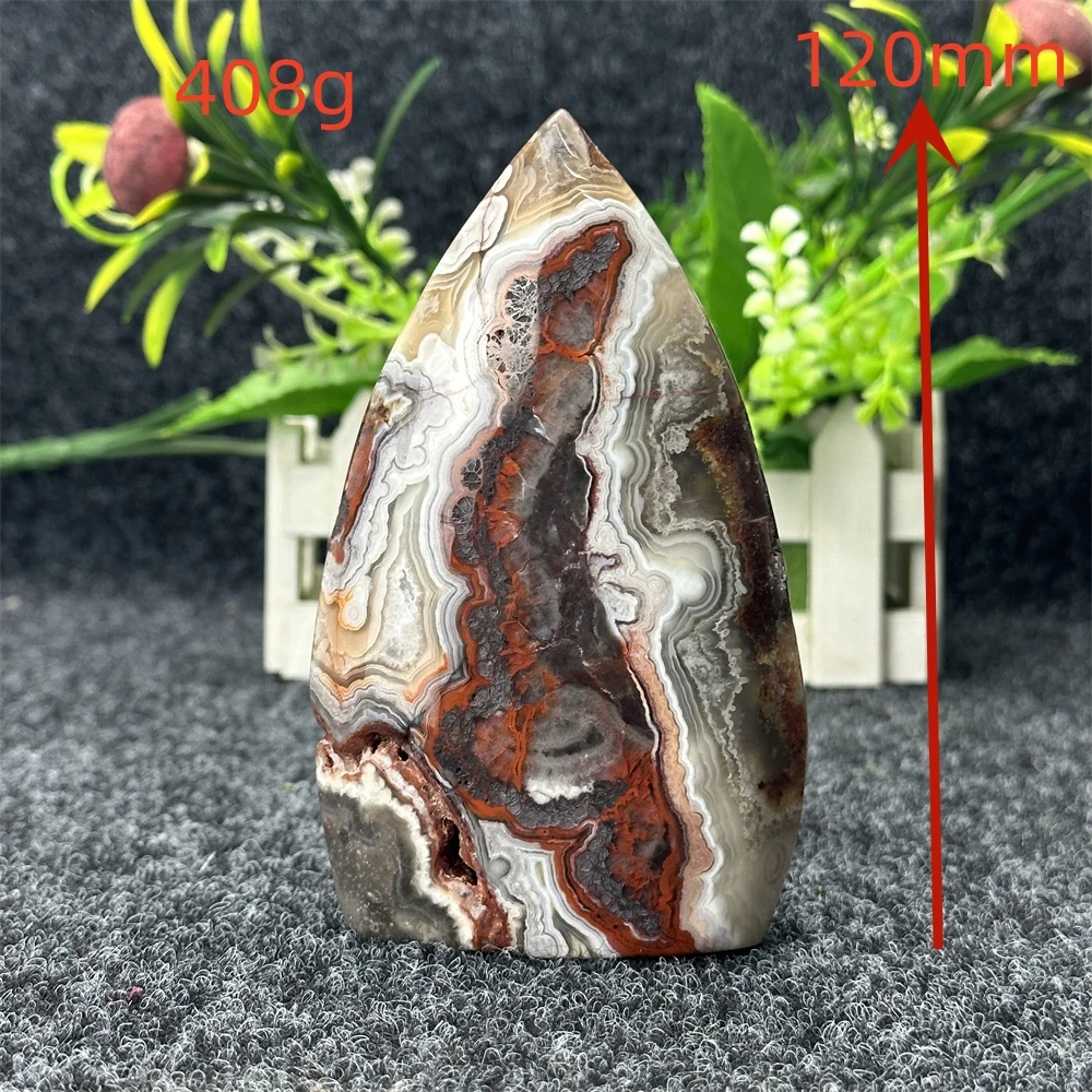 Imagem -02 - Laço Natural Ágata Pedra de Cristal Ponto de Forma Livre Decoração do Lar Pedra Áspera Chakra de Bruxaria Reiki Cura Cristal Ene