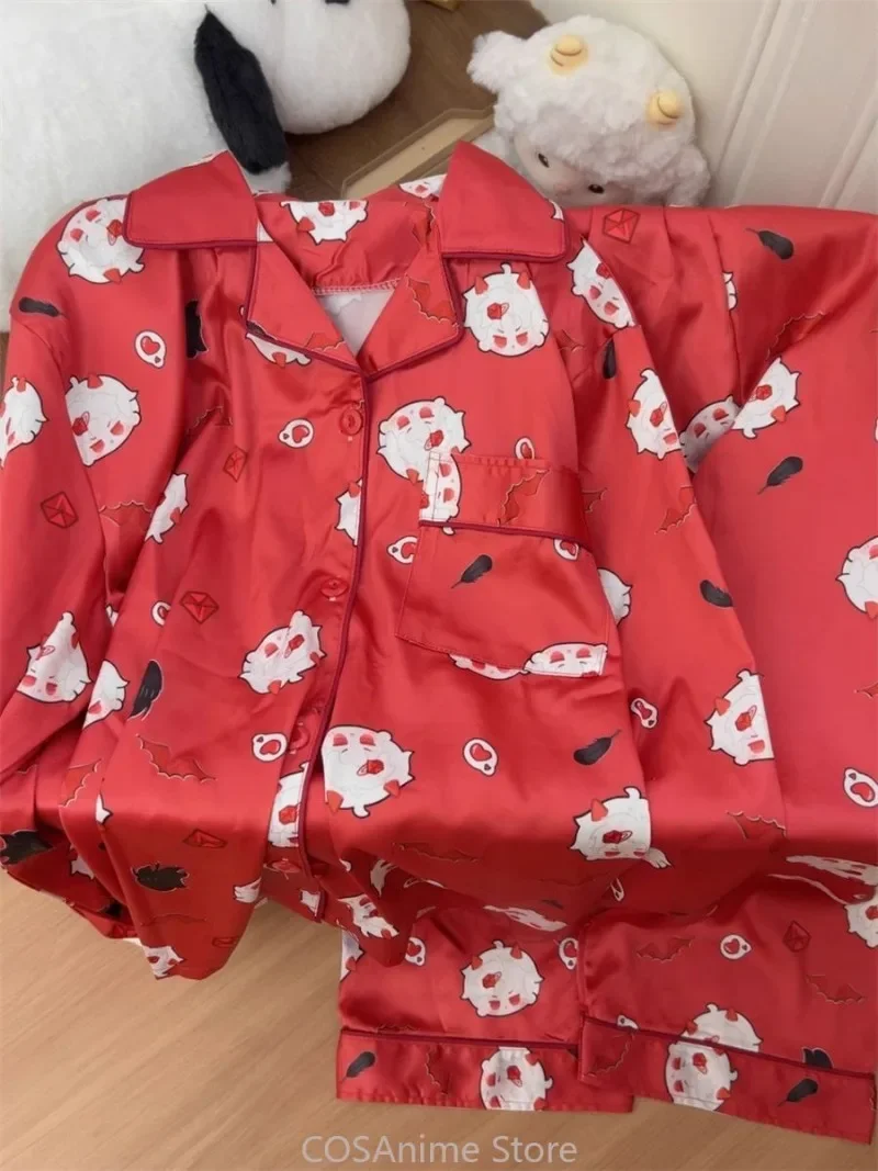 Anime Love and Deepspace Cosplay Sylus Donna Uomo Primavera Autunno Pigiama a maniche lunghe Abbigliamento per la casa Top Pantaloni Costumi di Carnevale