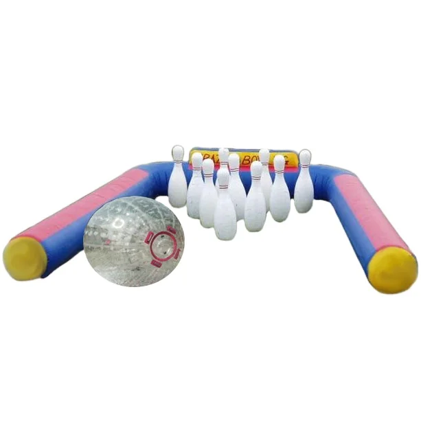 Bubble Giant Inflatable Bowling Pin and Ball/adult Inflatable Human Bowling Game for Sale