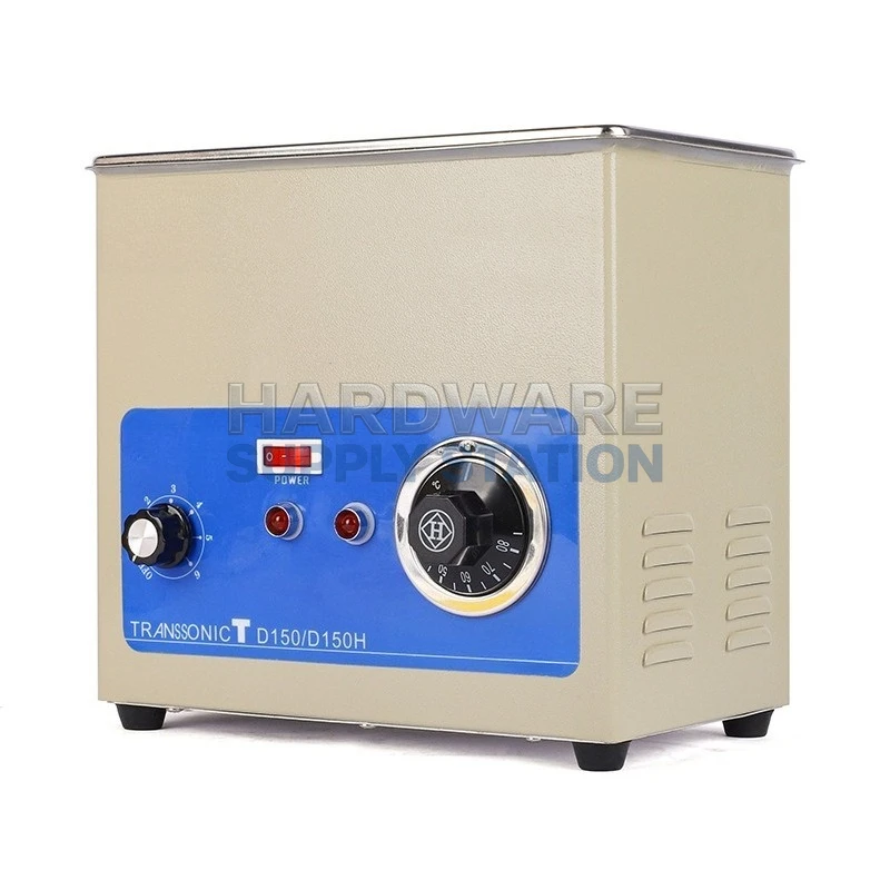 

D150H Ultrasonic Cleaner 3L Stainless Steel Inner Tank 150W High Power Machine for Jewelry Eyeglasses & Small Parts Cleaning