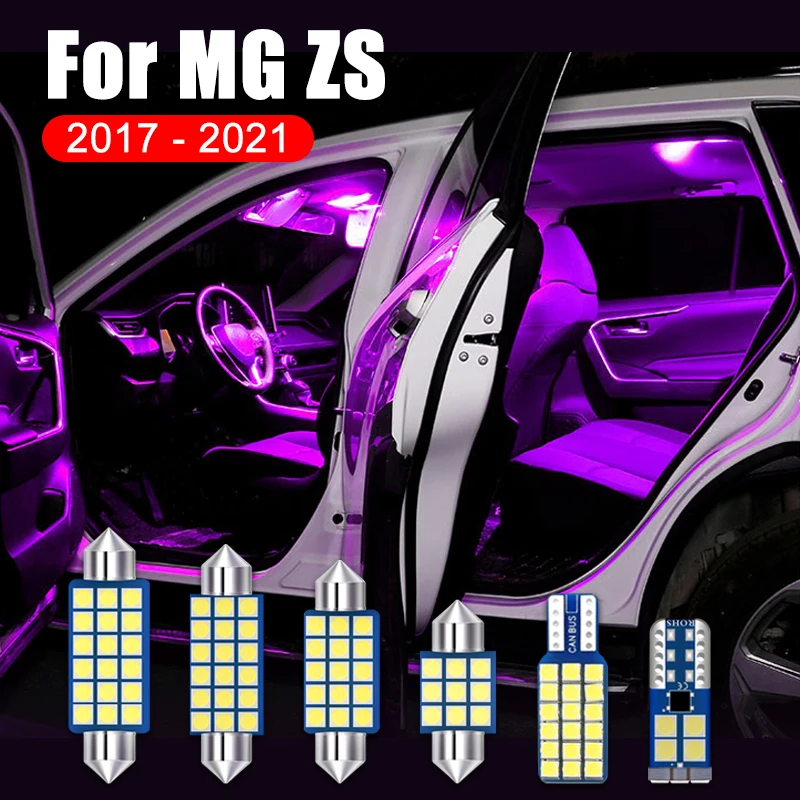 3PCS 12V Error Free Car LED Bulbs Interior Dome Reading Lights Trunk Lamp Fit For MG ZS 2017 2018 2019 2020 2021 Accessories