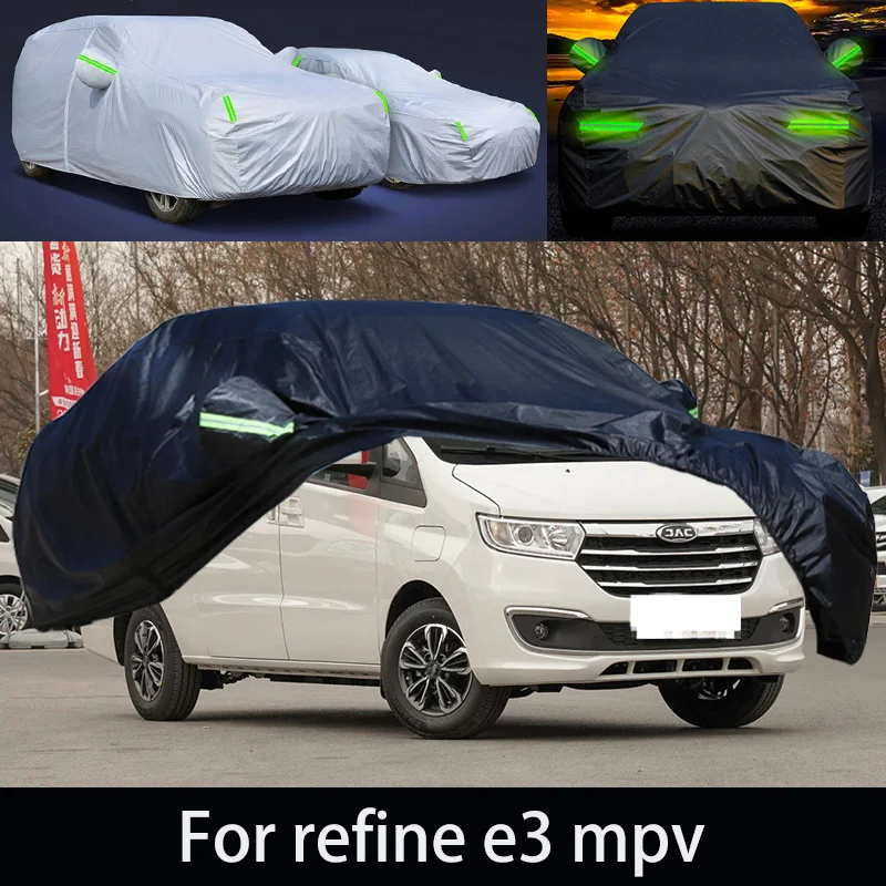 

For refine e3 mpv auto anti snow, anti freezing, anti dust, anti peeling paint, and anti rainwater.car cover protection