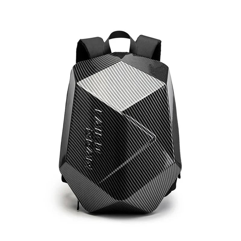 Motorcycle Rider Hard Shell Backpack Men Backpack Oversized Easy Waterproof Riding Equipment Motorcycle Carbon Fiber Helmet Bag