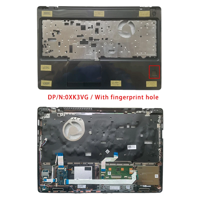 Novo para dell latitude 5580 5590 precisão m3530 m3520; acessórios para laptop replacemen capa traseira lcd/inferior com logotipo 0rv800