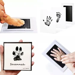 Pet Dog Footprint Handprint Pad Safe Non-toxic Printing Pad Pet Footprint Baby Paw Print Footprint Ink-free Paw Prints Souvenir