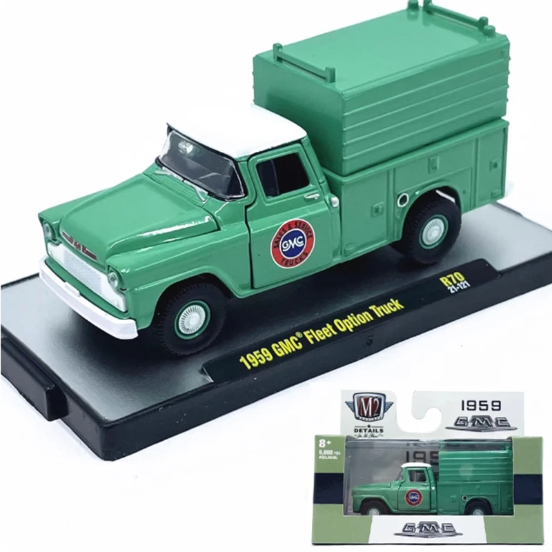 M2 GMC-Flotteoption im Maßstab 1:64, LKW 1959, Simulationslegierung, Automodell, Sammlung, Ausstellung, Dekoration, Spielzeug, Geschenke