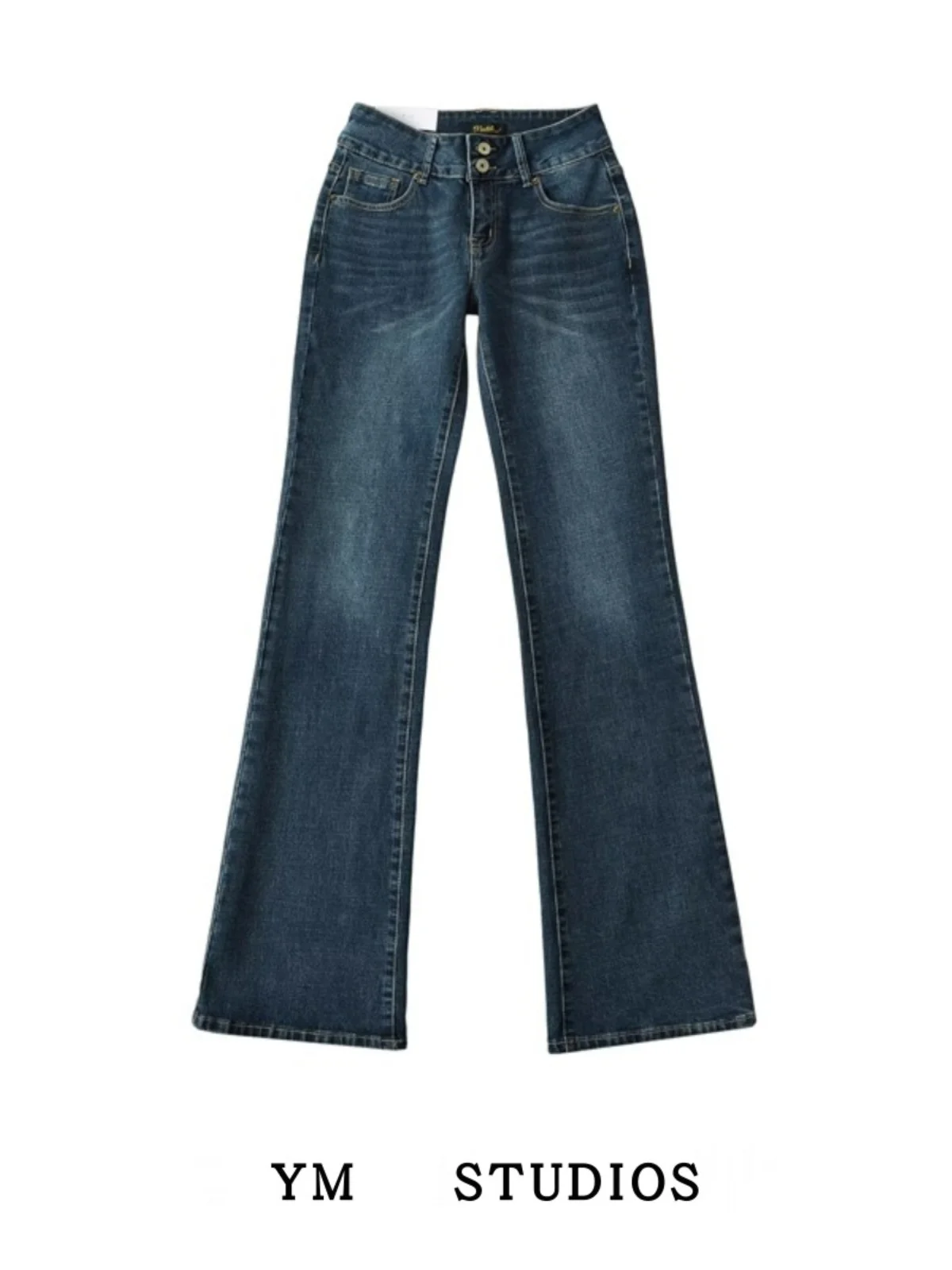 

Джинсы Deep Blue с низкой посадкой, удлиненные, в американском стиле, премиум-класса, для ранней осени, винтажные, для высоких женщин, длинные брюки