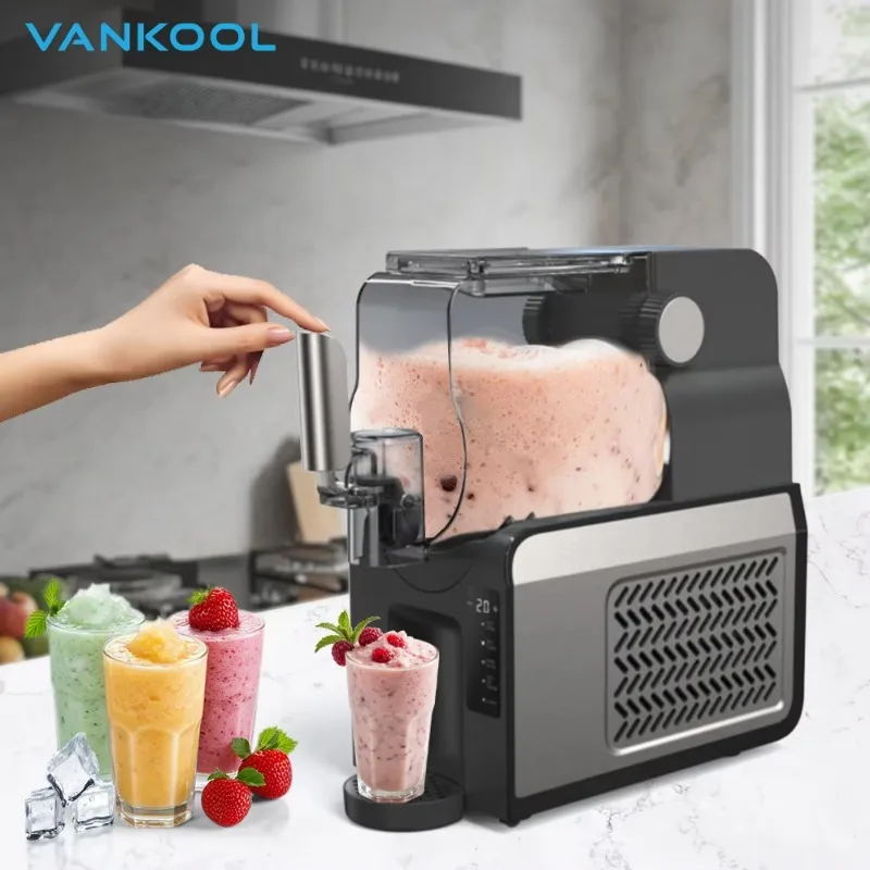 Slushy Machine Freezer 1.8L Countertop Portable Small Frozen Drinks Soft Drinks