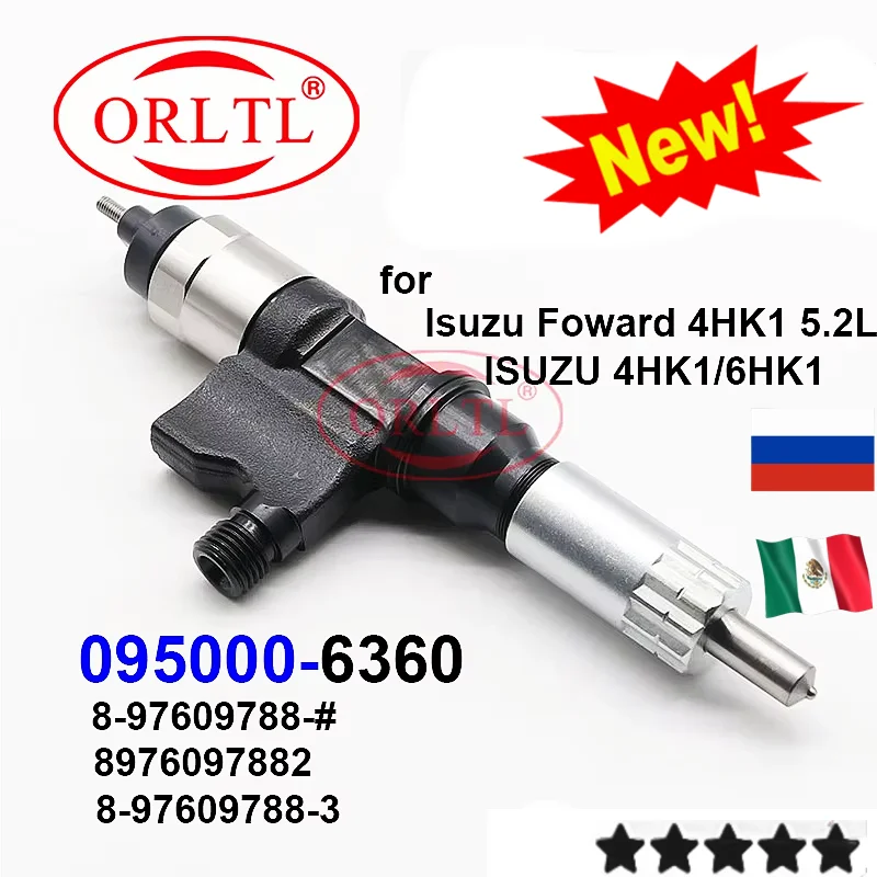 

ORLTL 6360 Форсунка дизельного топлива OEM 095000 -6360 0950006360 8- 97609788 - # 8976097882 8- 97609788 -3 для ИСУЗУ