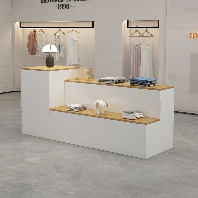 

Clothing store middle display table Shopping mall shoe bag display cabinet Storage women's clothing store water table display ca
