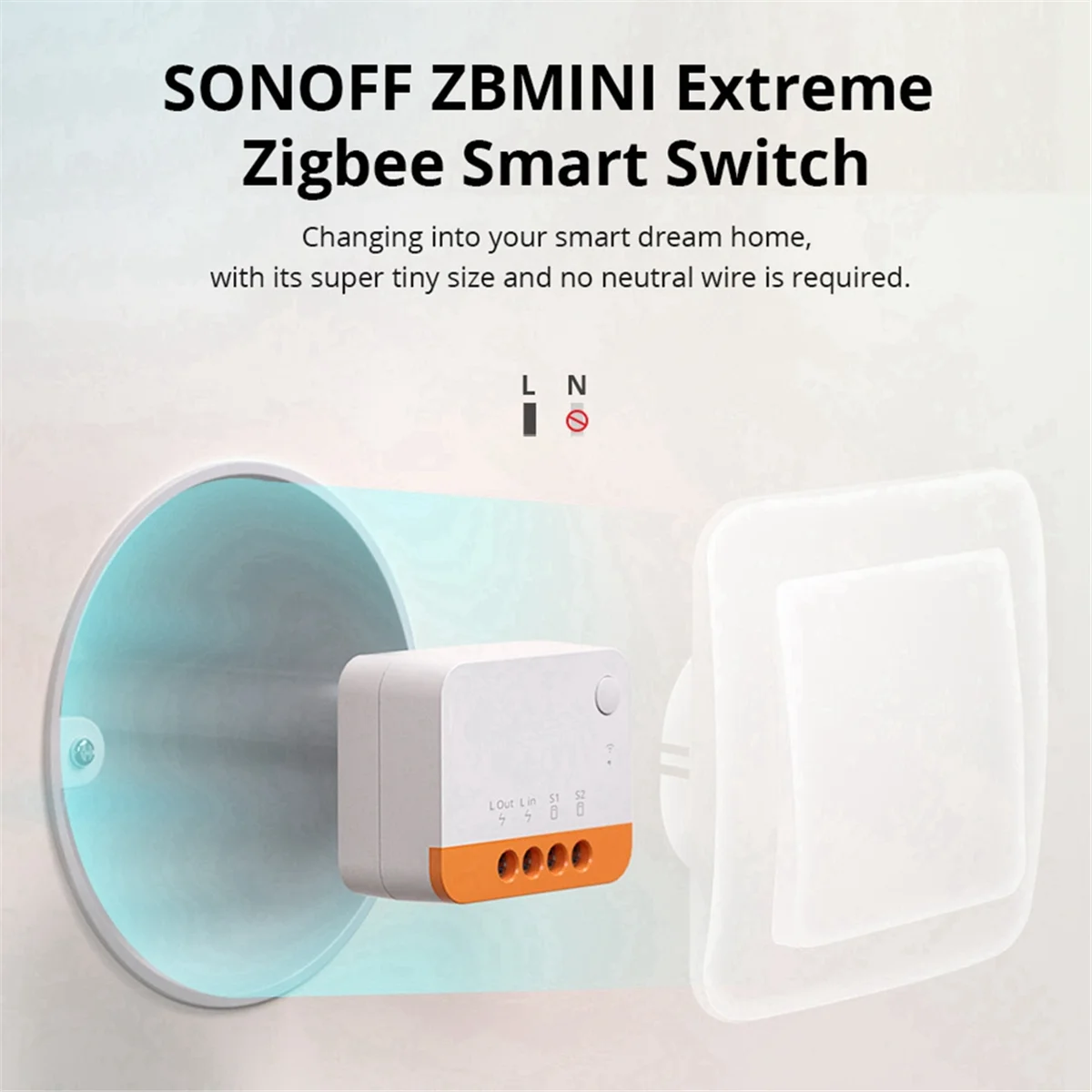 ZBMINI-L2 Cable requerido Extreme Zigbee Smart Switch compatible con Alexa