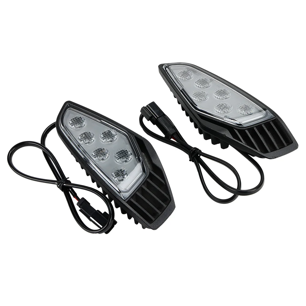

LED Side Mirror Lights 715007185 2PCS For Can Am Maverick R/R MAX 2024-2025 Side Rear View Mirror Accent Auxiliary Lights Kit