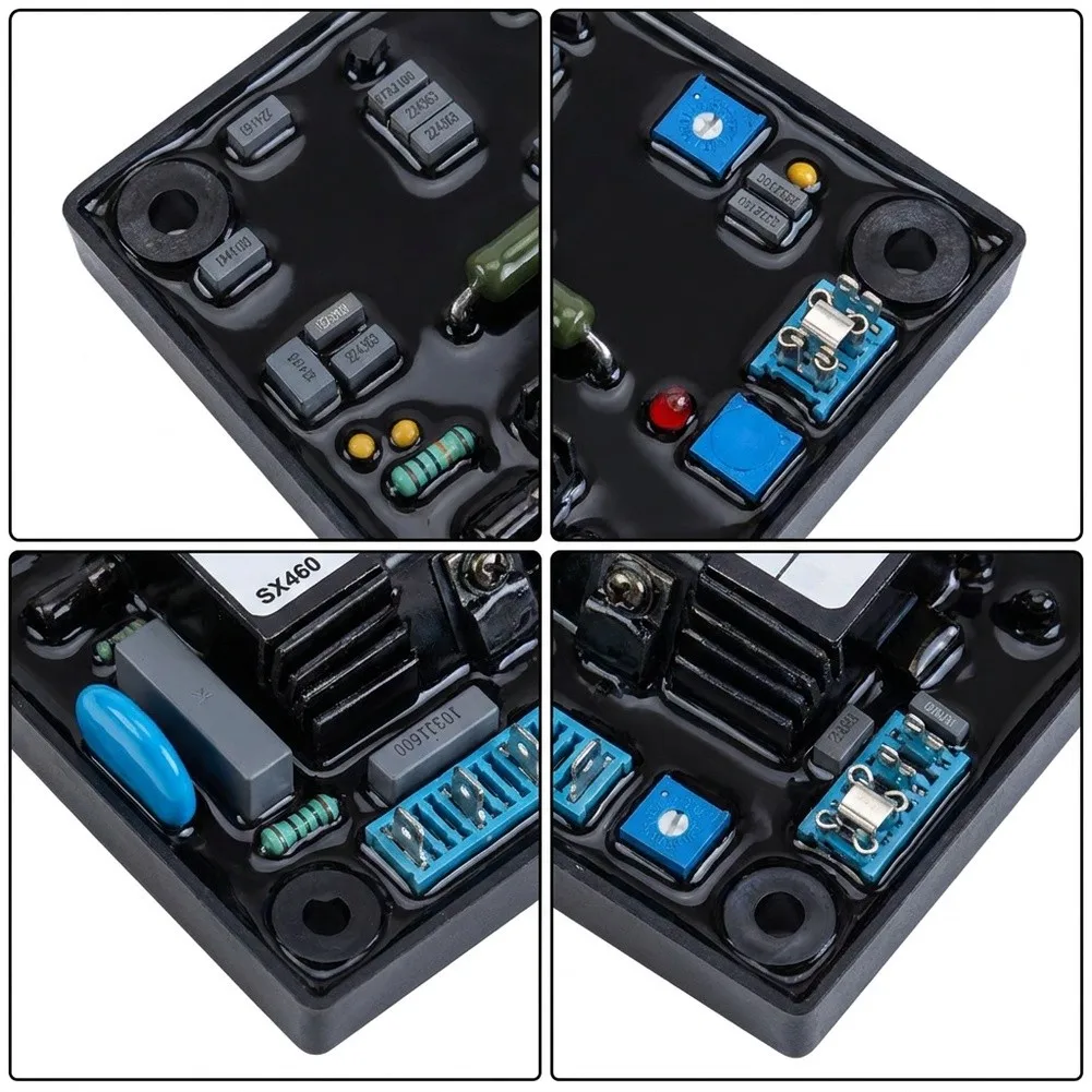 SX460 Automatic Voltage Regulator Replacement For Cummins Generator For AVR For Stabilizer 95-264V AC Input Black Blue