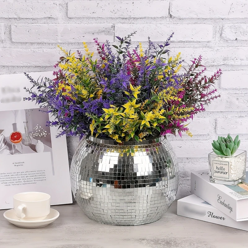 6Pcs Künstliche Lavendel Blumen Bouquet Party Geschenk Hochzeit Dekoration Outdoor Gefälschte Pflanzen Für Home Room Decor DIY Garten Pflanzen – Detail 9