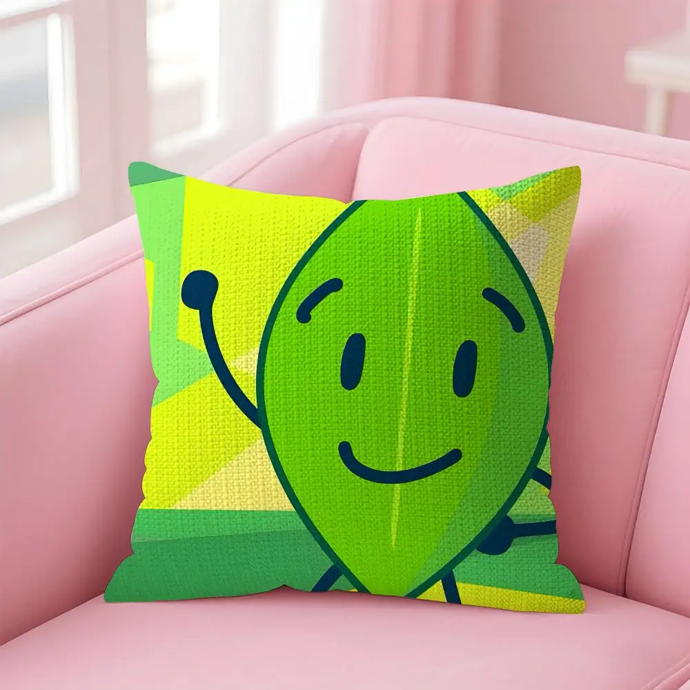BFDI Battle For D-Dream Island Cushion Cover Decorative Linen Throw Pillow Case Soft For Bed Sofa Car Home Decor