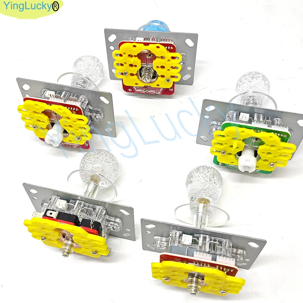 ARCADE 12V LED Joystick Bunte Beleuchtete Licht Umschaltbare Weg Controller Für Arcade Angeln Kran Klaue Spiel Verkaufsautomat – Detail 6
