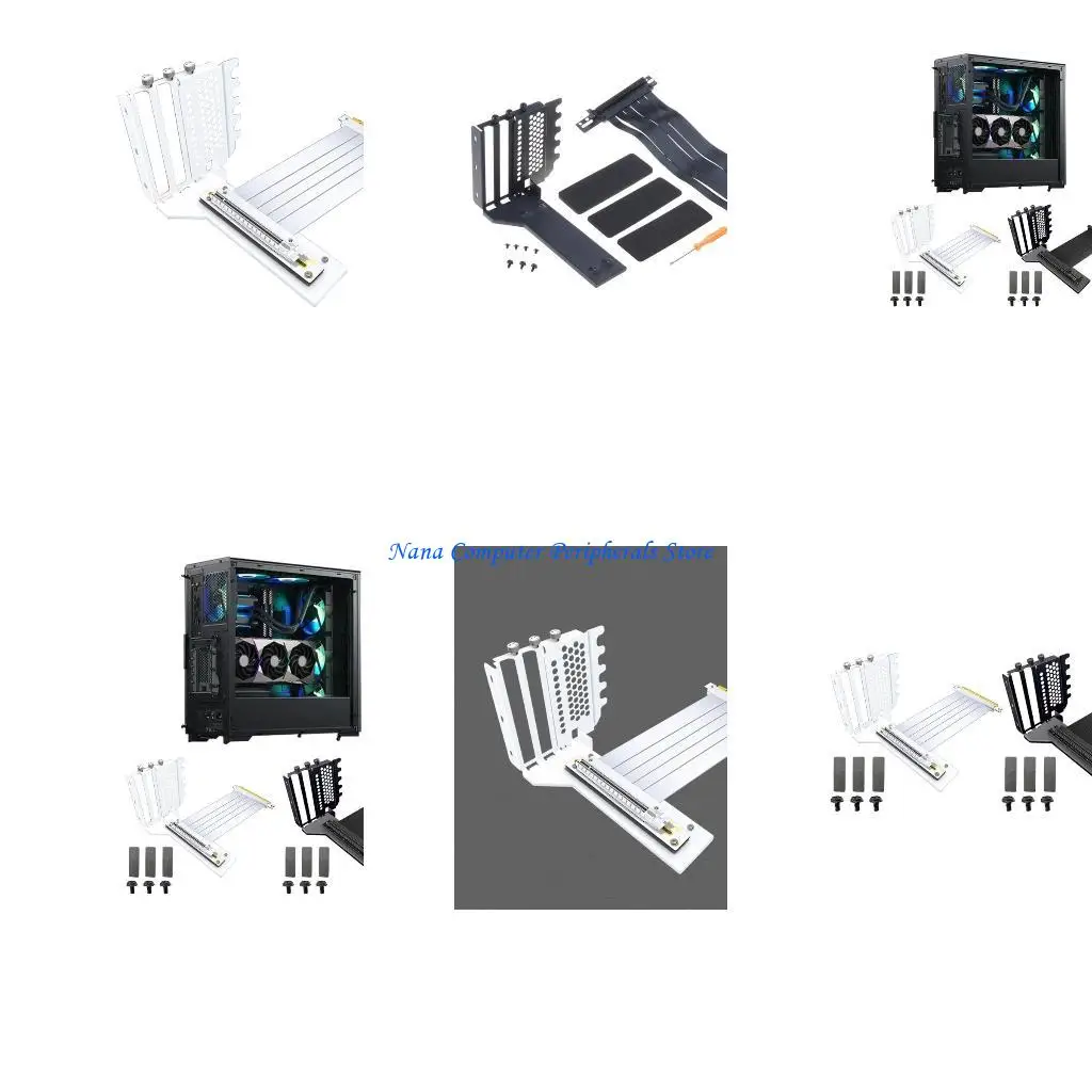 

F68C Vertical Graphics Card Holder Bracket GPU Mount Video Card VGA Support Holder with PCIe Cable